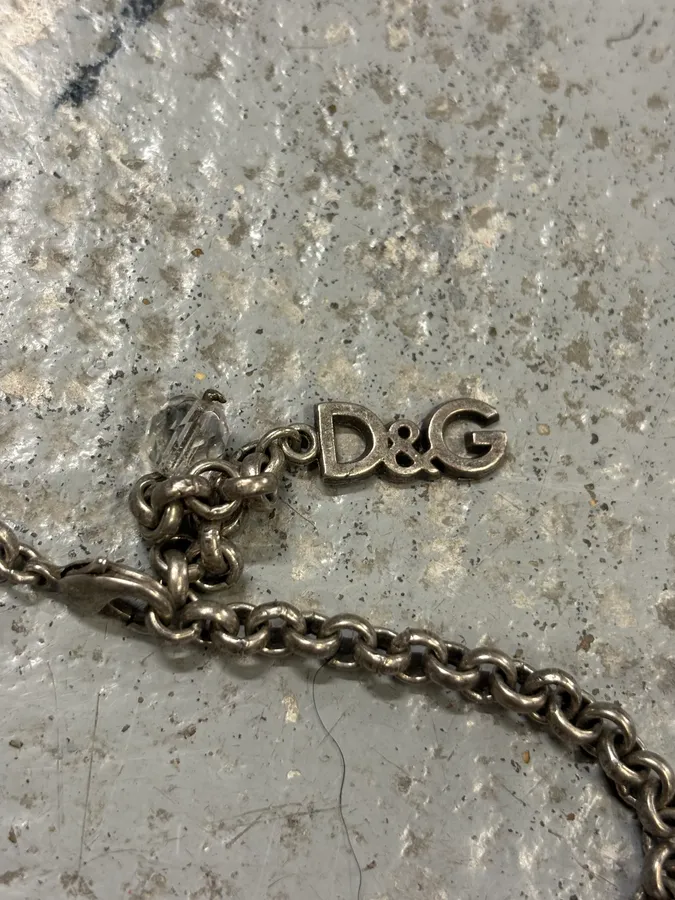 Dolce & Gabbana Silver Metal Charm Necklace - Image 4