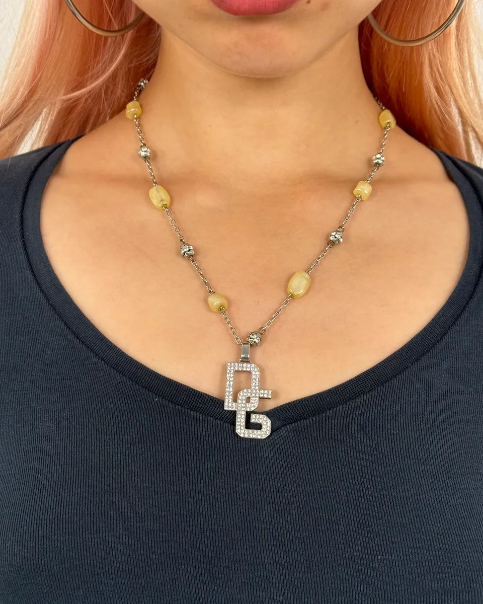 Dolce & Gabbana Stainless Steel Logo Necklace