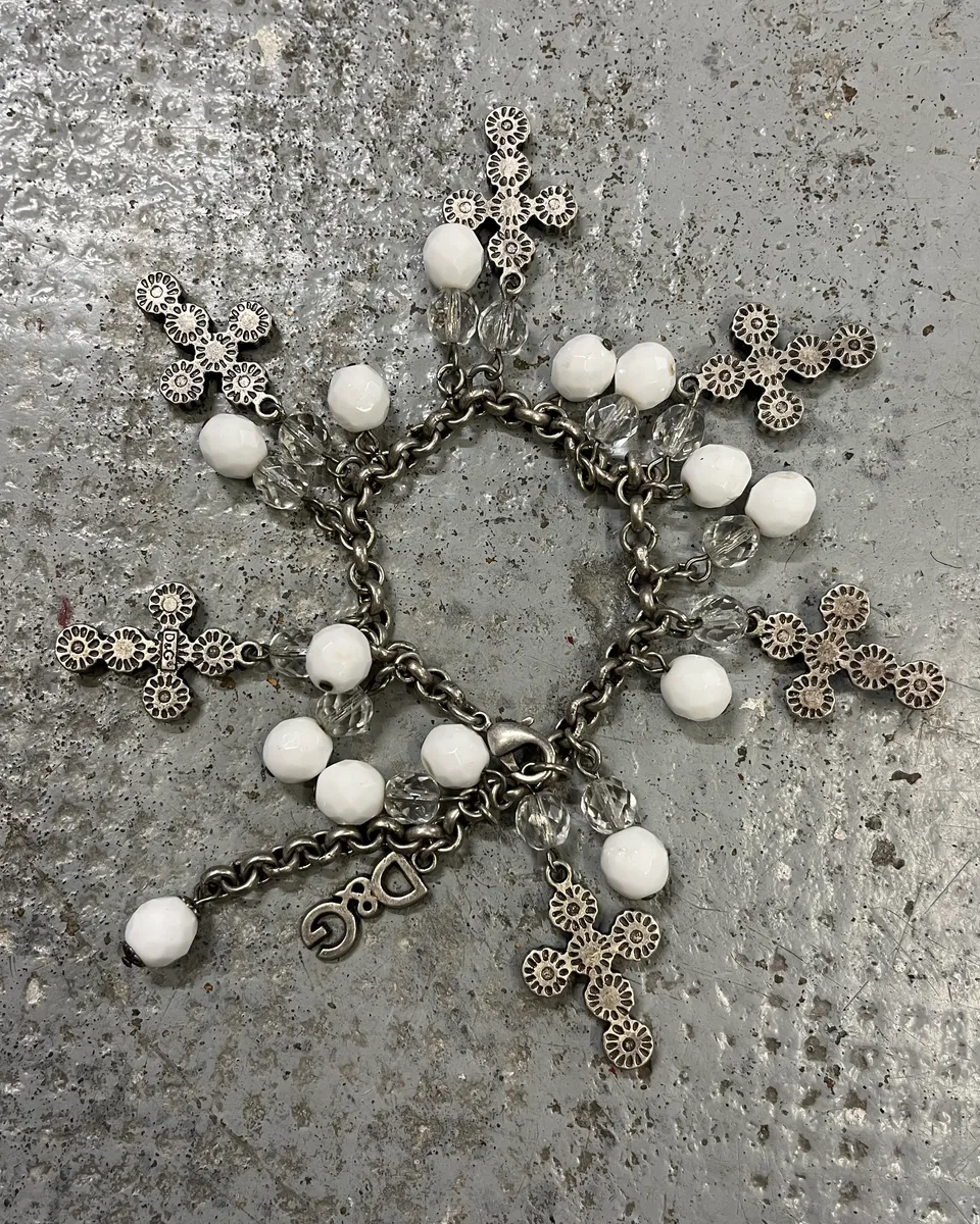Dolce & Gabbana Stainless Still Cross Charm Bracelet - Image 6