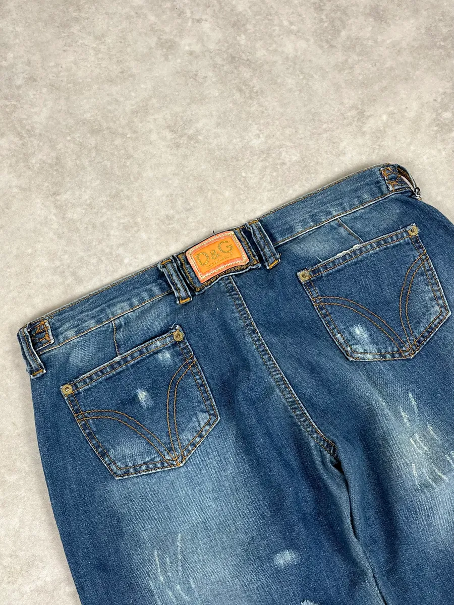 Dolce & Gabbana Straight Low Waist Blue Denim Jeans - Image 8
