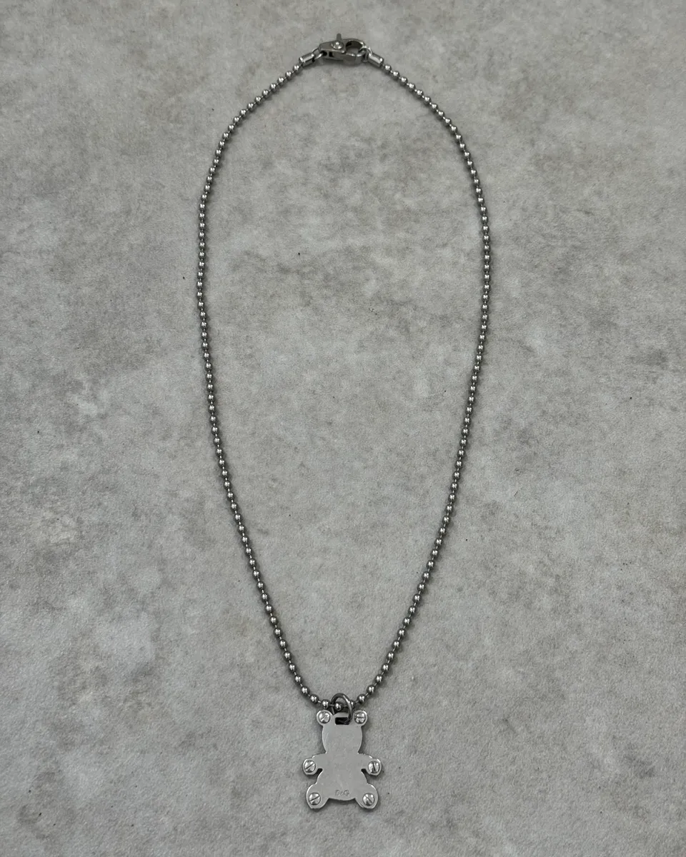 Dolce & Gabbana Teddy Bear Silver Necklace