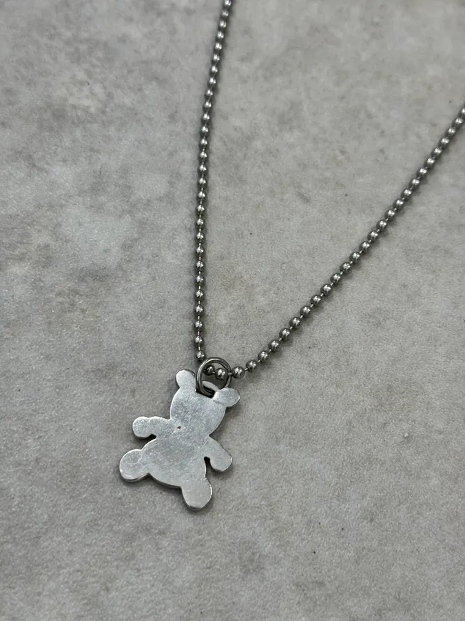 Dolce & Gabbana Teddy Bear Silver Necklace - Image 6
