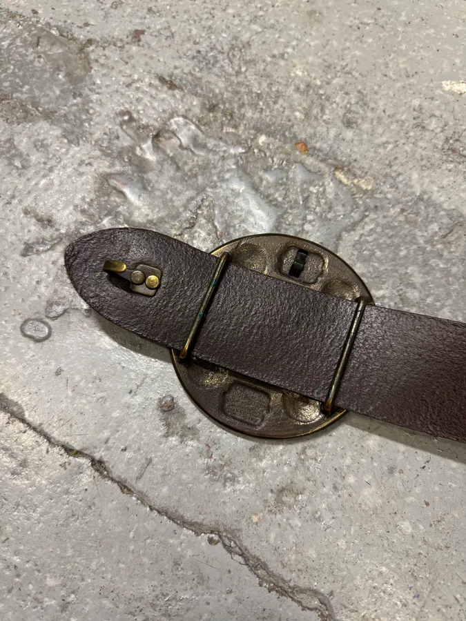 Dries Van Noten Antique Sword Buckle Leather Belt - Image 8