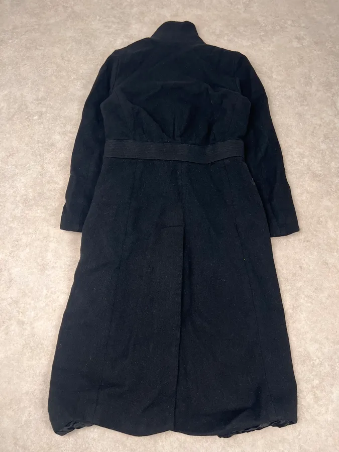 Dries Van Noten Black Classy Wool Trench Coat - Image 4