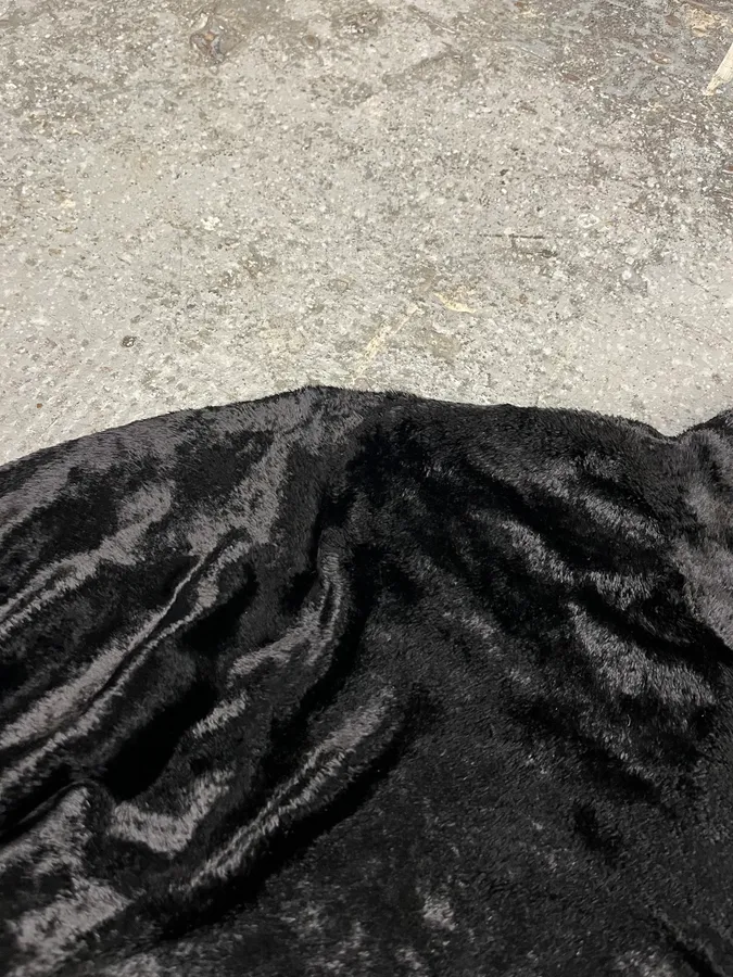 Dries Van Noten Black Fur Turtleneck Sweater - Image 3