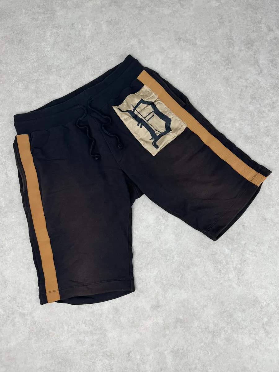 Dries Van Noten Black Propaganda Stripe Shorts - Image 6