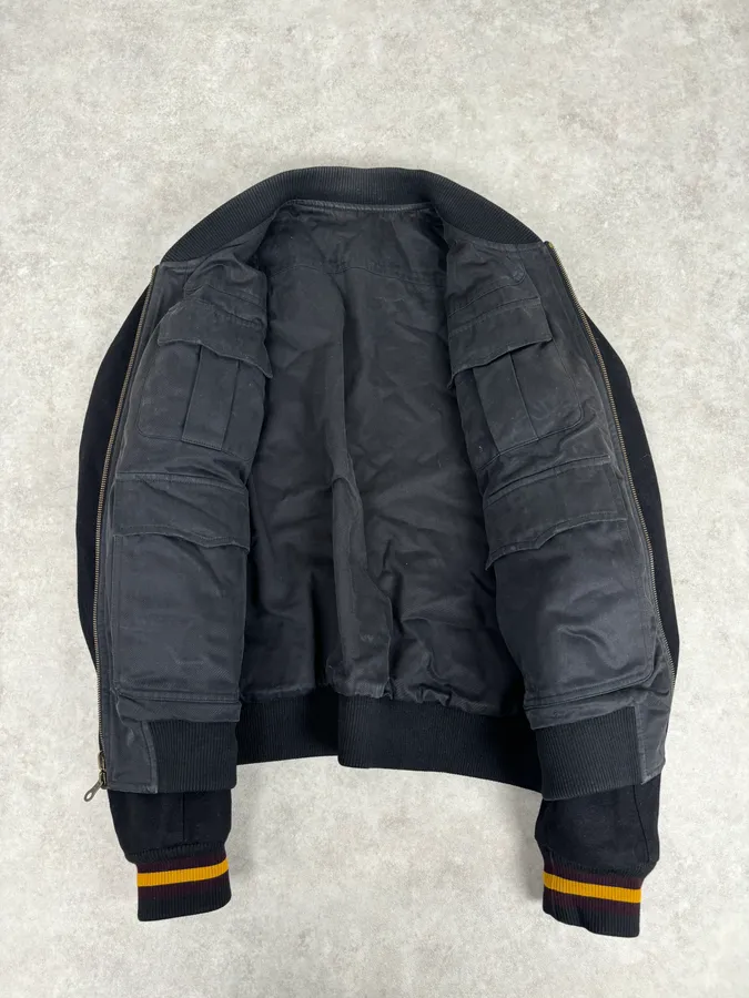 Dries Van Noten Black Reversible Tactical Bomber Jacket - Image 14