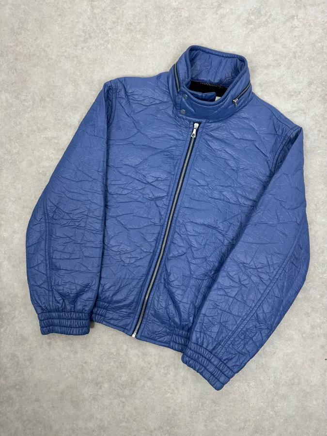 Dries Van Noten Blue Abstract Modern Jacket - Image 5