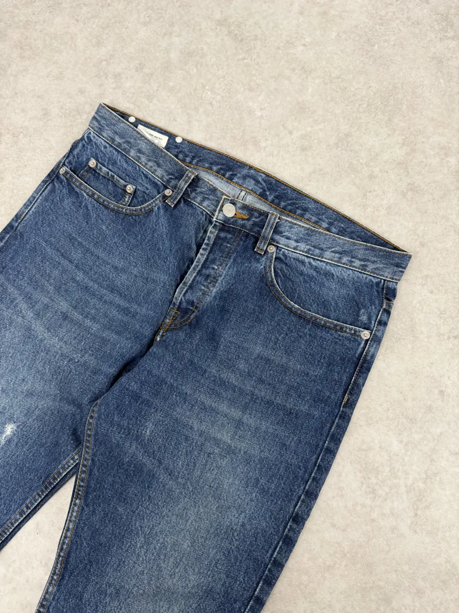Dries Van Noten Blue Minimalist Denim Jeans - Image 6