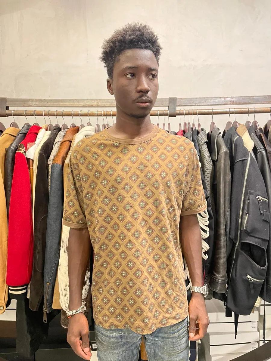 Dries Van Noten Brown Mozaic T-Shirt - Image 2