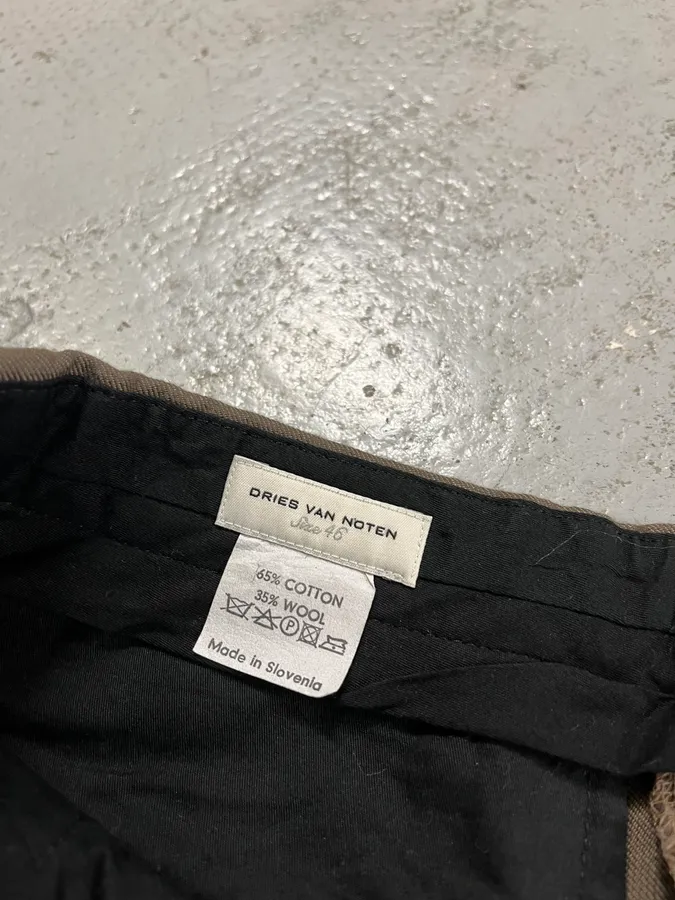 Dries Van Noten Brown Straight Pants - Image 10