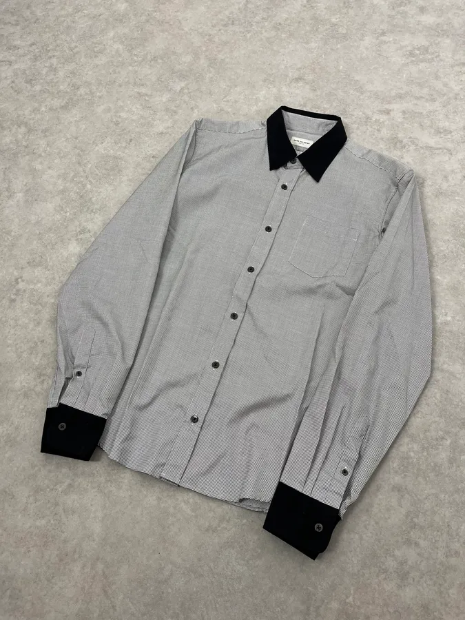 Dries Van Noten Checkered Black & White Shirt - Image 4