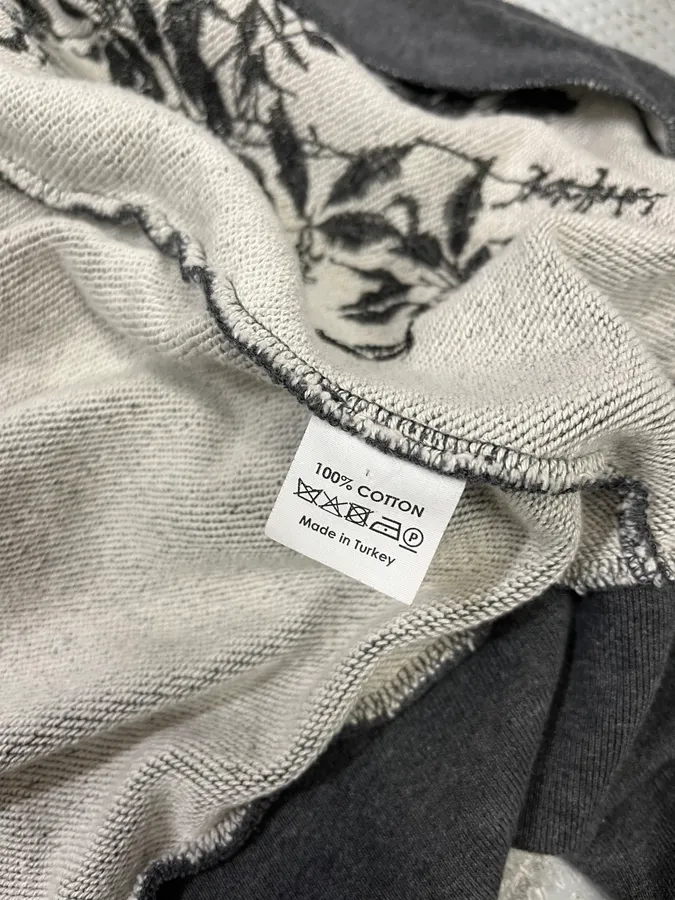 Dries Van Noten Floral Embroidered Grey Zip-Up Sweater - Image 10