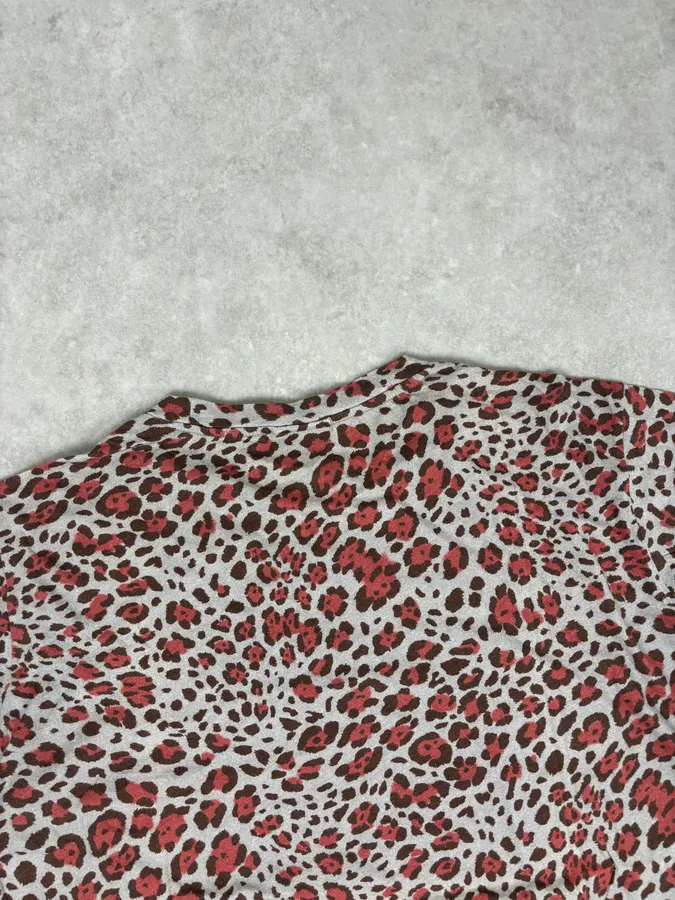 Dries Van Noten Grey Leopard Print Spotted T-Shirt - Image 6