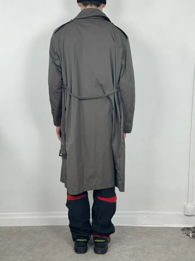 Dries Van Noten Grey Premium Trench Coat - Image 2
