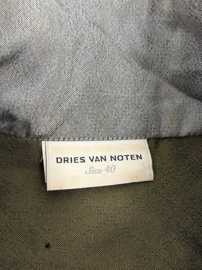 Dries Van Noten Grey Quilted Relief Jacket - Image 10