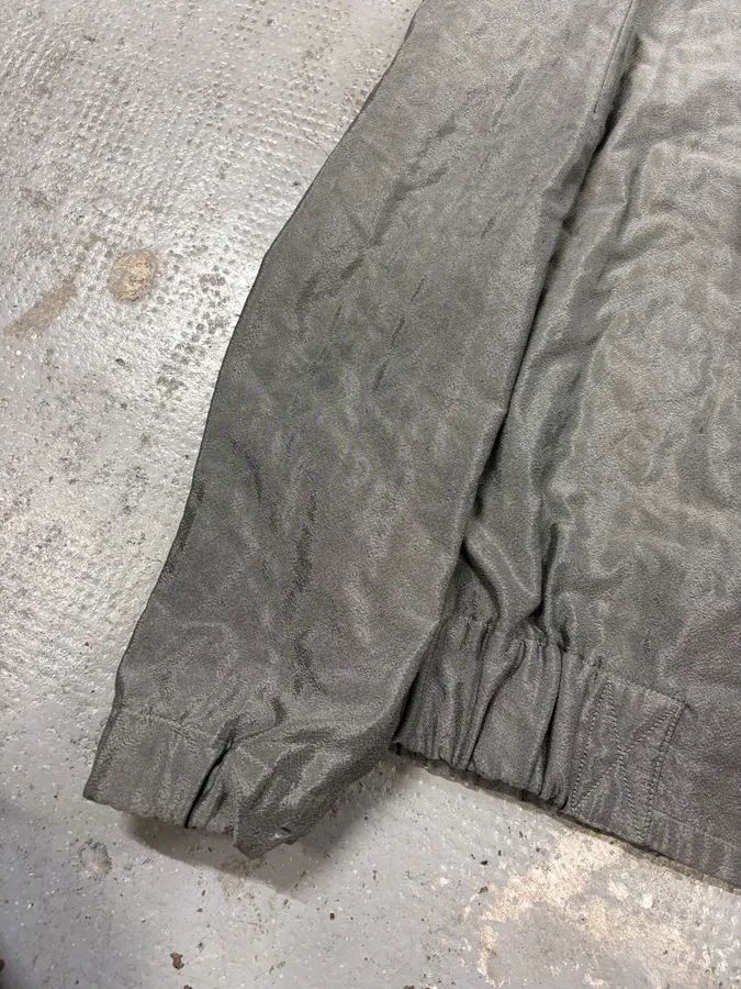 Dries Van Noten Grey Silk Quilted Jacket - Image 8