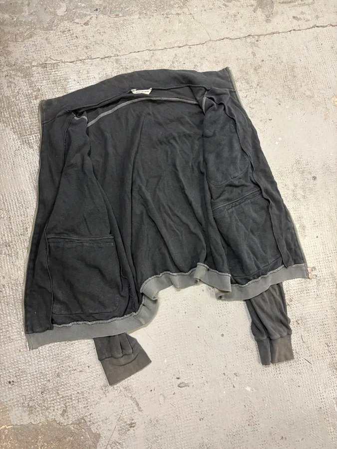 Dries van Noten Grey Zip Cargo Track Sweater - Image 7