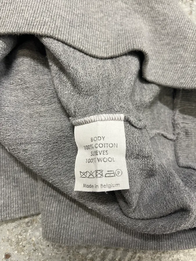 Dries Van Noten Hybrid Grey Checkered Arm Grey Sweater - Image 8