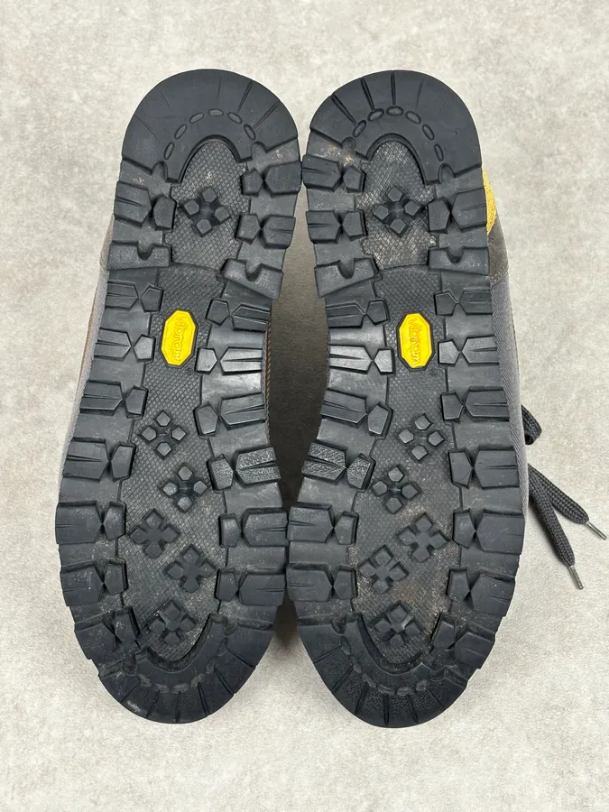 Dries Van Noten Mustard Leather Hiking Sneakers - Image 13