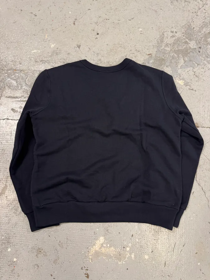 Dries Van Noten Navy Flowers Hybrid Bohemian Sweater - Image 4