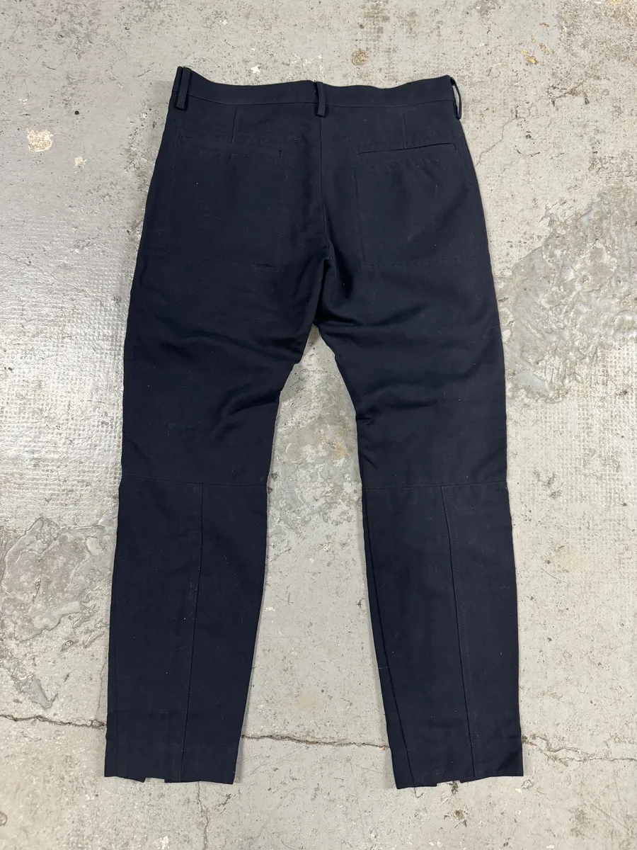 Dries Van Noten Navy Full Zip Tactical Pants - Image 7