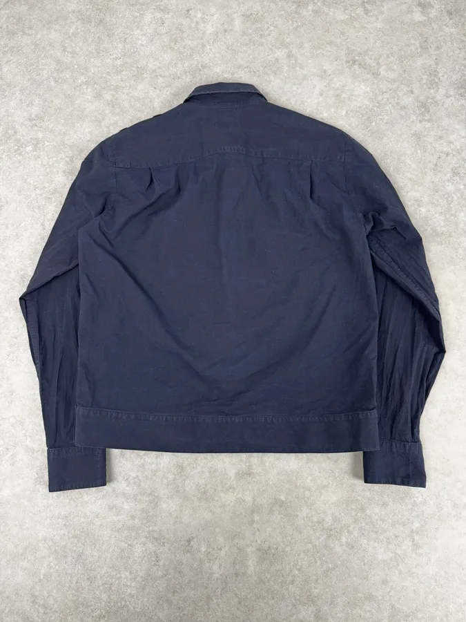 Dries Van Noten Navy Tactical Pockets Shirt - Image 4