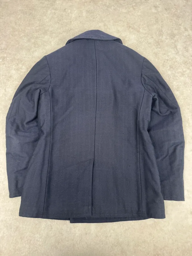 Dries Van Noten Navy Wool Caban Officer Jacket - Image 5