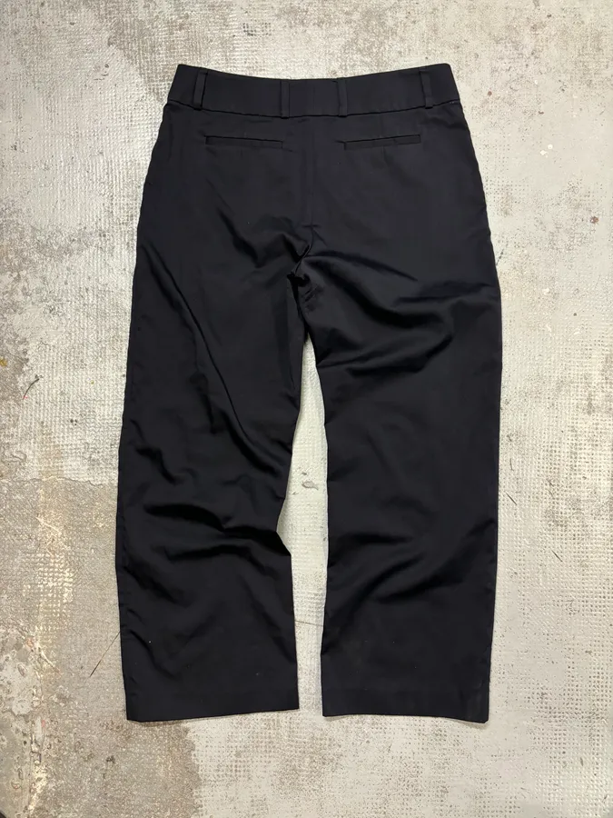 Dries Van Noten Navy Wool Slim Pants - Image 6