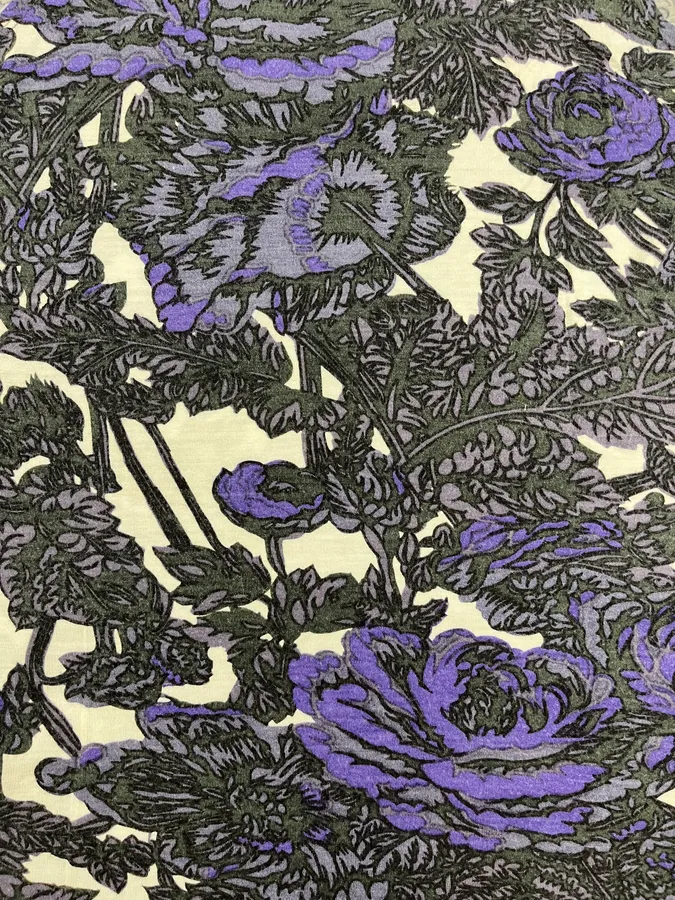 Dries Van Noten Purple Floral Obscure Tank Top - Image 4