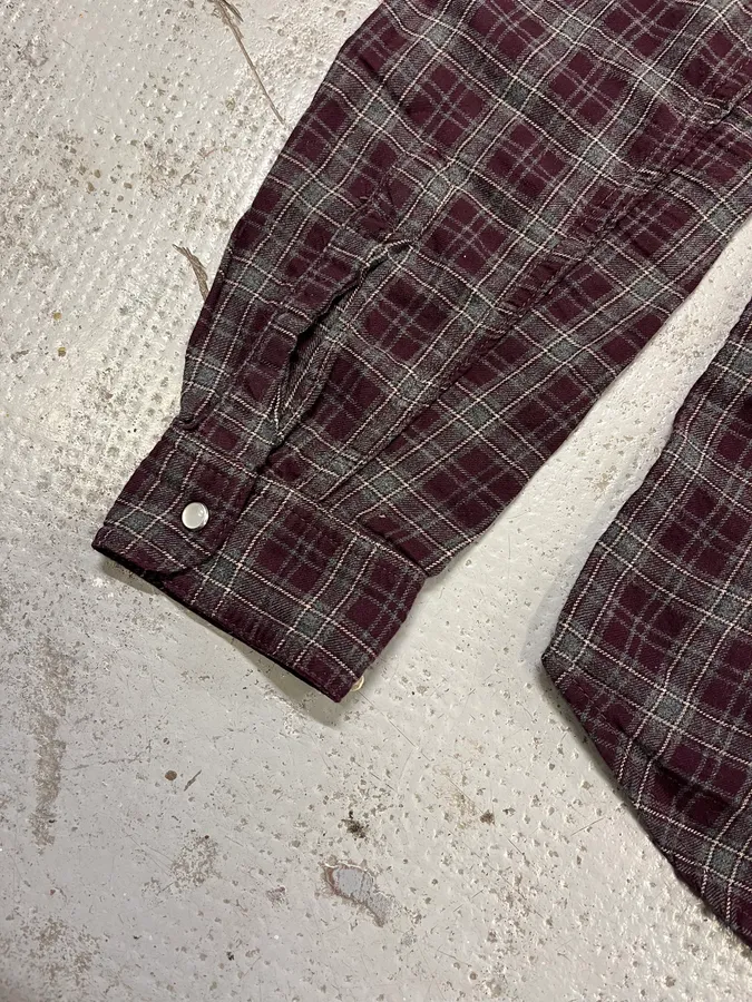 Dries Van Noten Red & Green Checked Western Shirt - Image 7