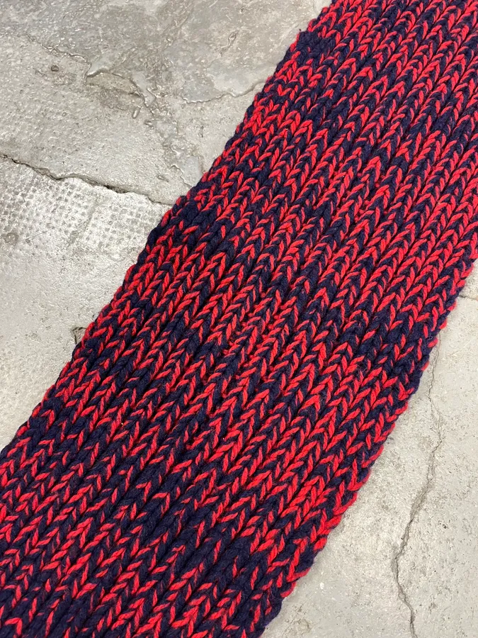 Dries Van Noten Red Wool Scarf - Image 4