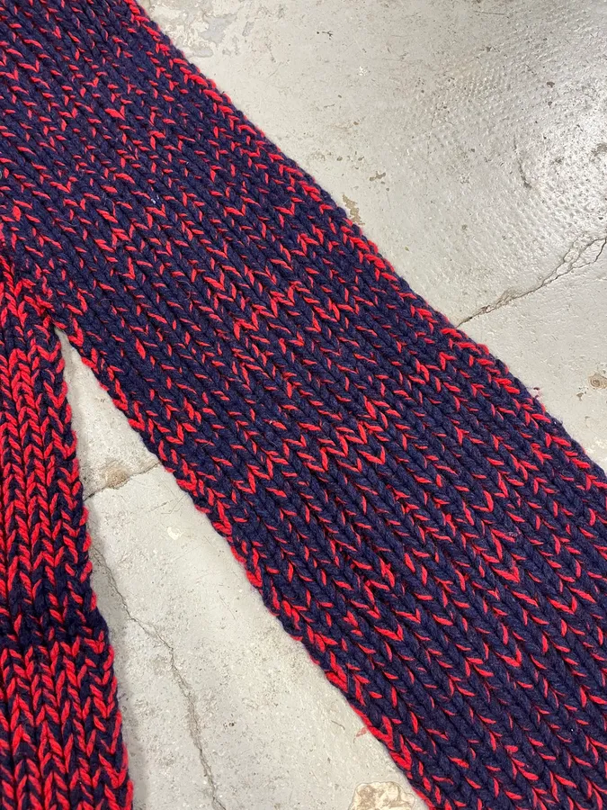 Dries Van Noten Red Wool Scarf - Image 6