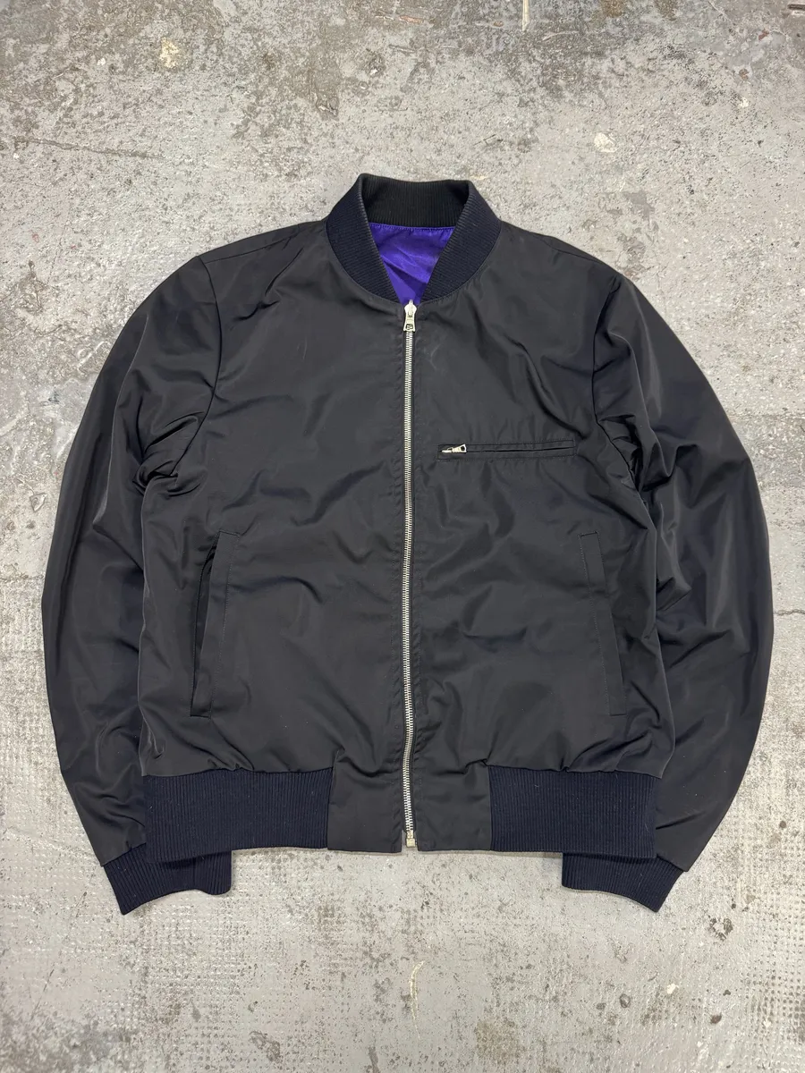 Dries Van Noten Reversible Purple Marilyn Monroe Bomber Jacket - Image 2