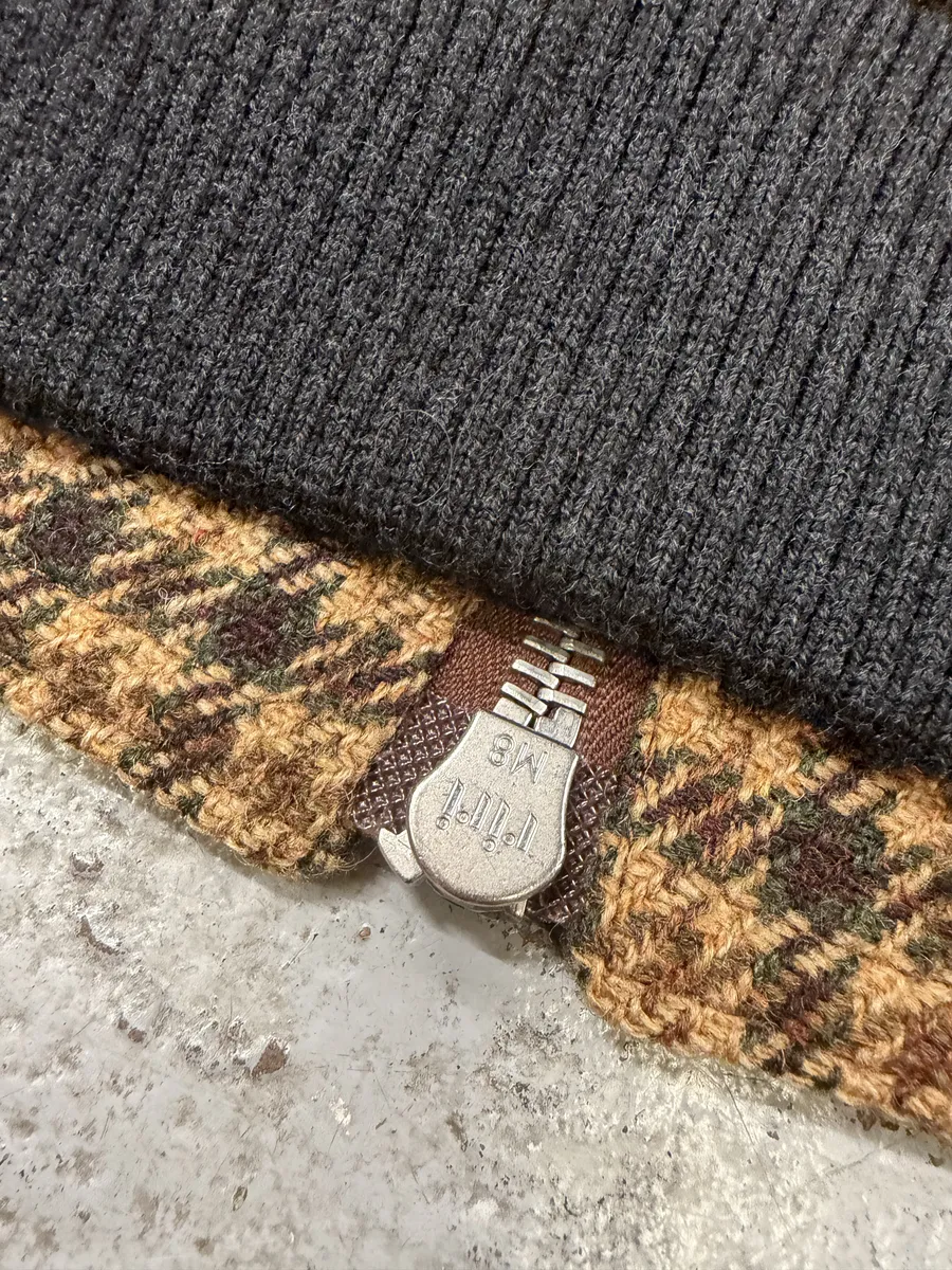 Dries Van Noten Wool Tartan Camel Jacket - Image 10