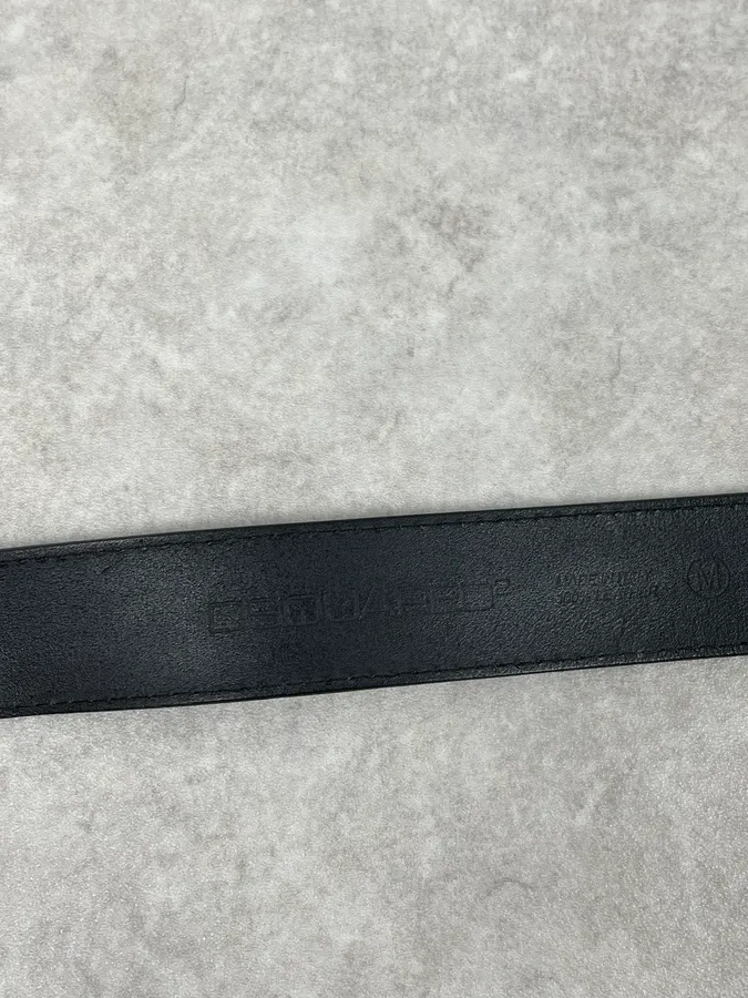 Dsquared2 Black Gothic Leather Belt - Image 9