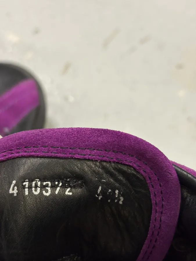Dsquared2 Black Leather Purple Stripe Low Sneakers - Image 9