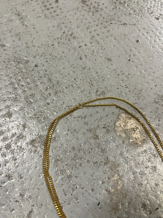 Dsquared2 Gold Metal Dual Cross Pendant Necklace - Image 4
