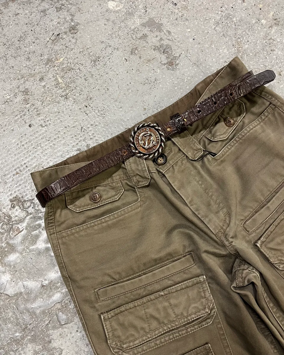 DSquared2 Naval Round Buckle Leather Belt