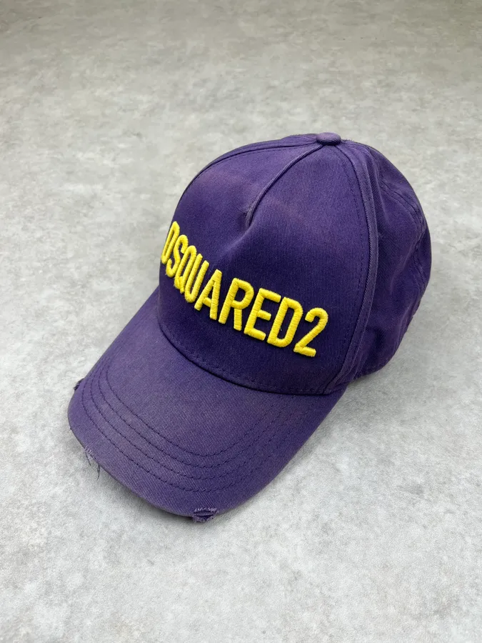Dsquared2 Propaganda Yellow & Purple Cap - Image 4