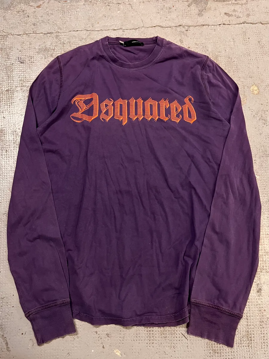 Dsquared2 Purple Gothic Propaganda Longsleeve T-Shirt - Image 4