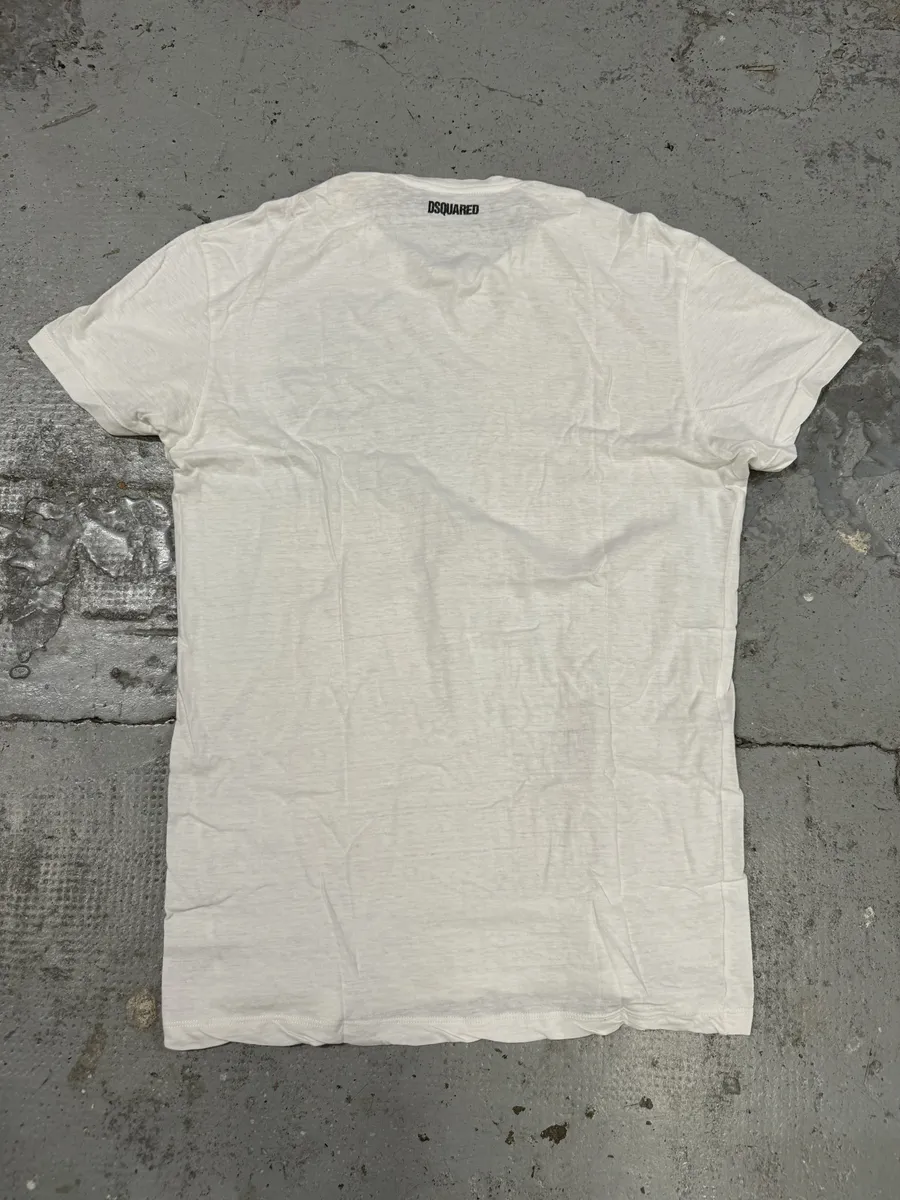 Dsquared2 White USA Flag T-Shirt - Image 2