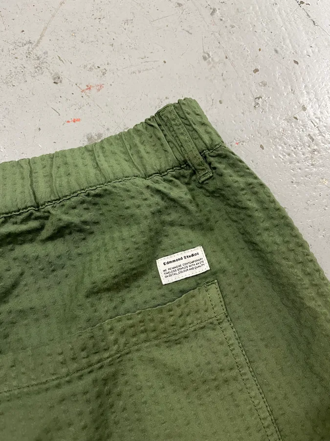 Edmmond Studios Relief Green Shorts - Image 8