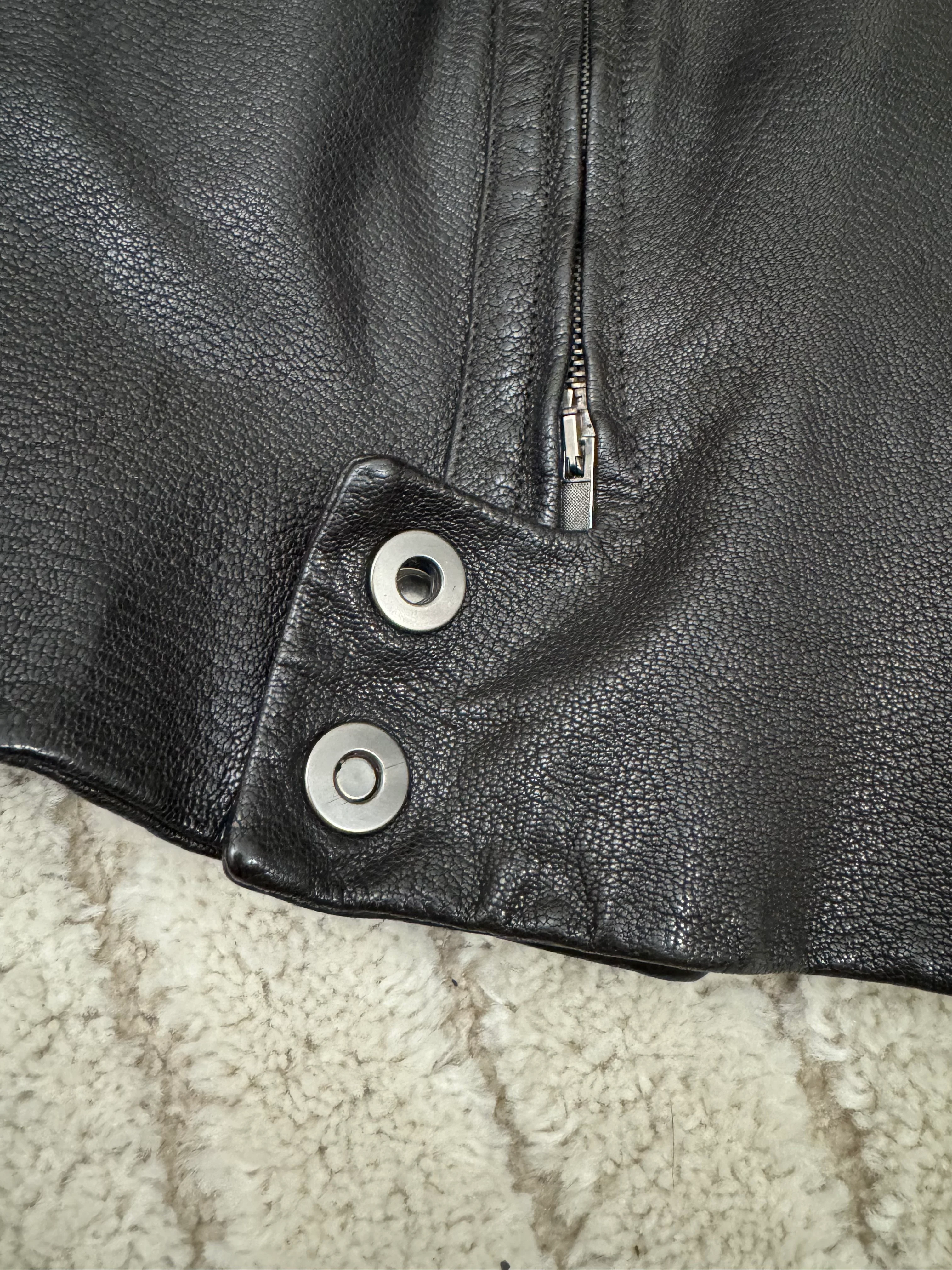FW2008 Emporio Armani Bauhaus Leather Jacket (S/M) - Image 5