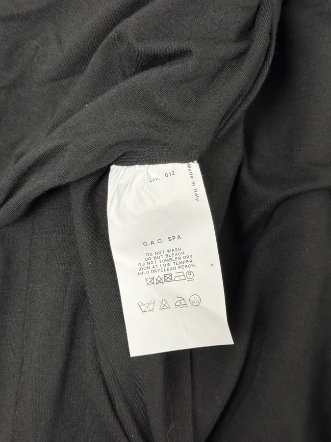 Emporio Armani Black Asymmetrical Officier Jacket - Image 8