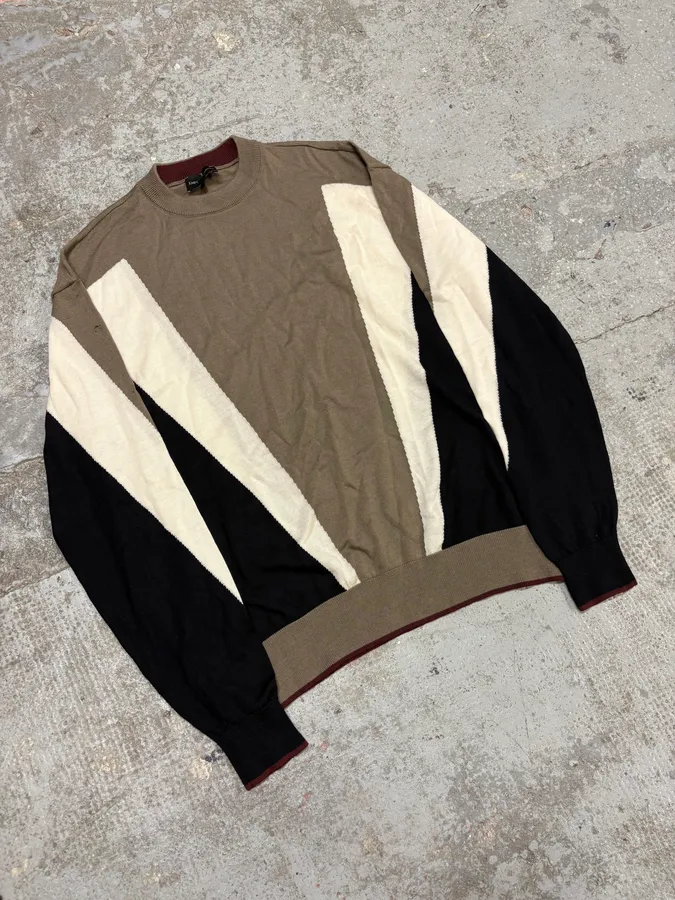 Emporio Armani Camel Structural Contemporary Sweater - Image 4