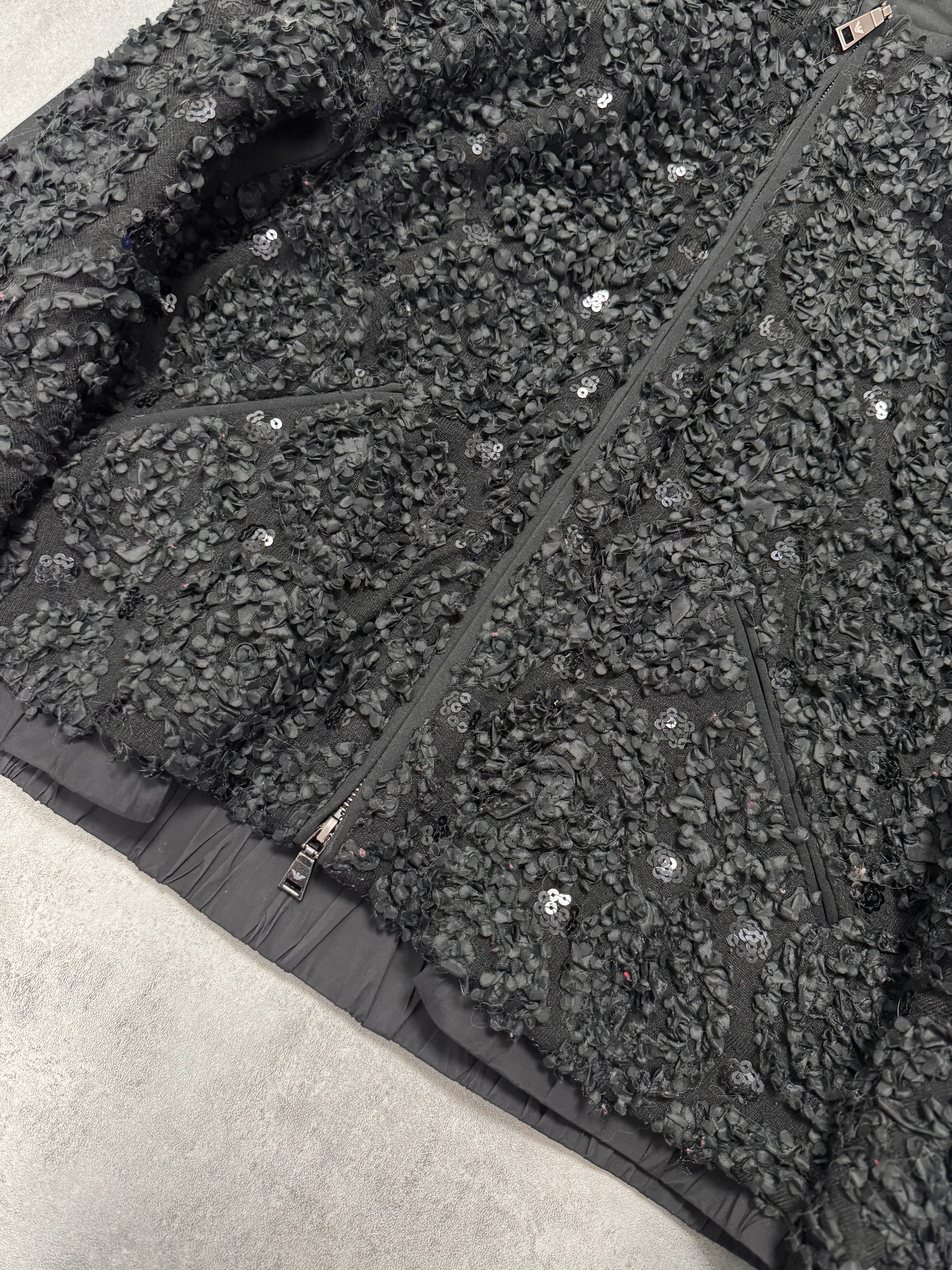 Emporio Armani Embellished Zipped Hood Jacket - Image 4