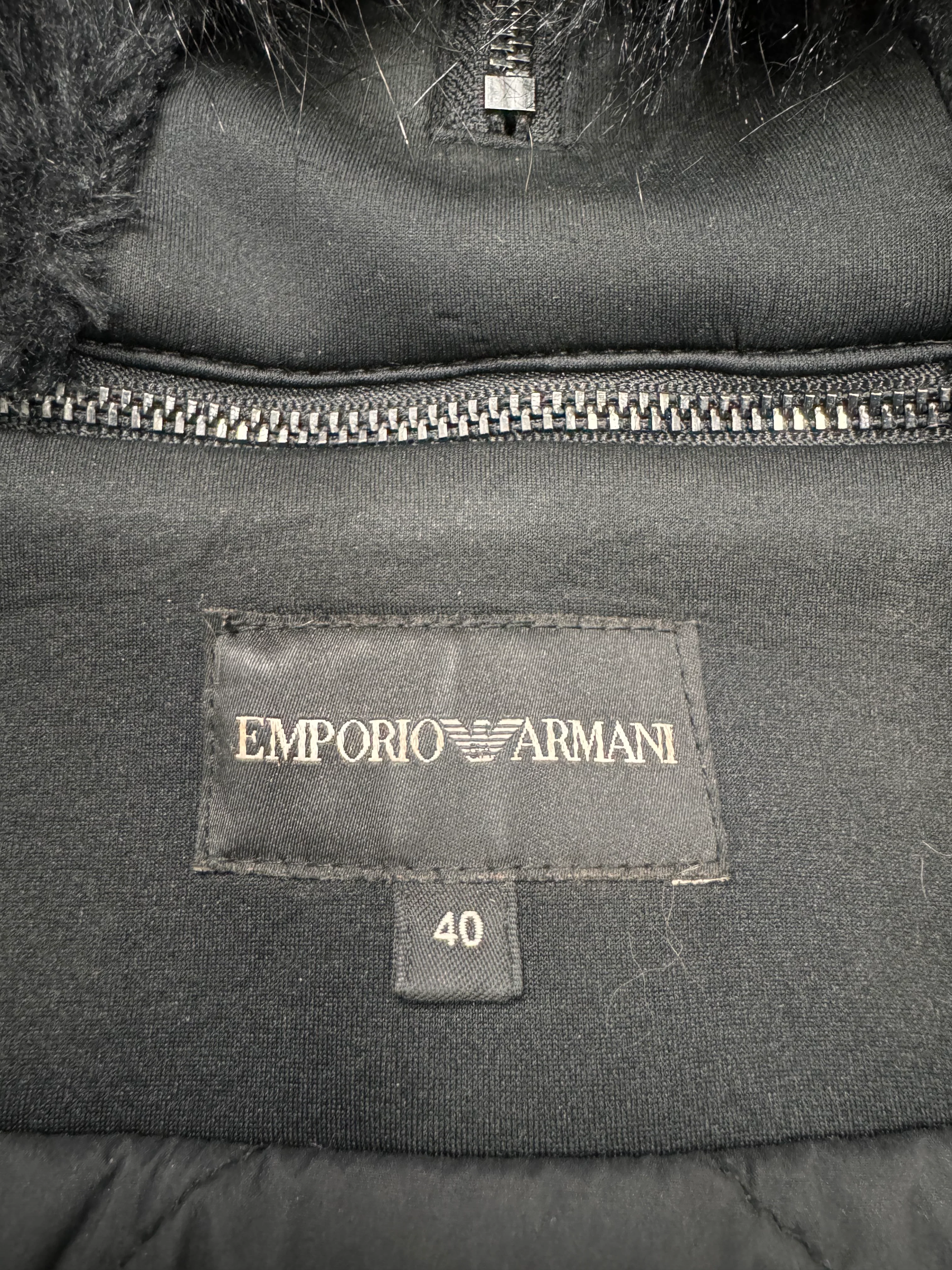 Emporio Armani Embellished Zipped Hood Jacket - Image 6