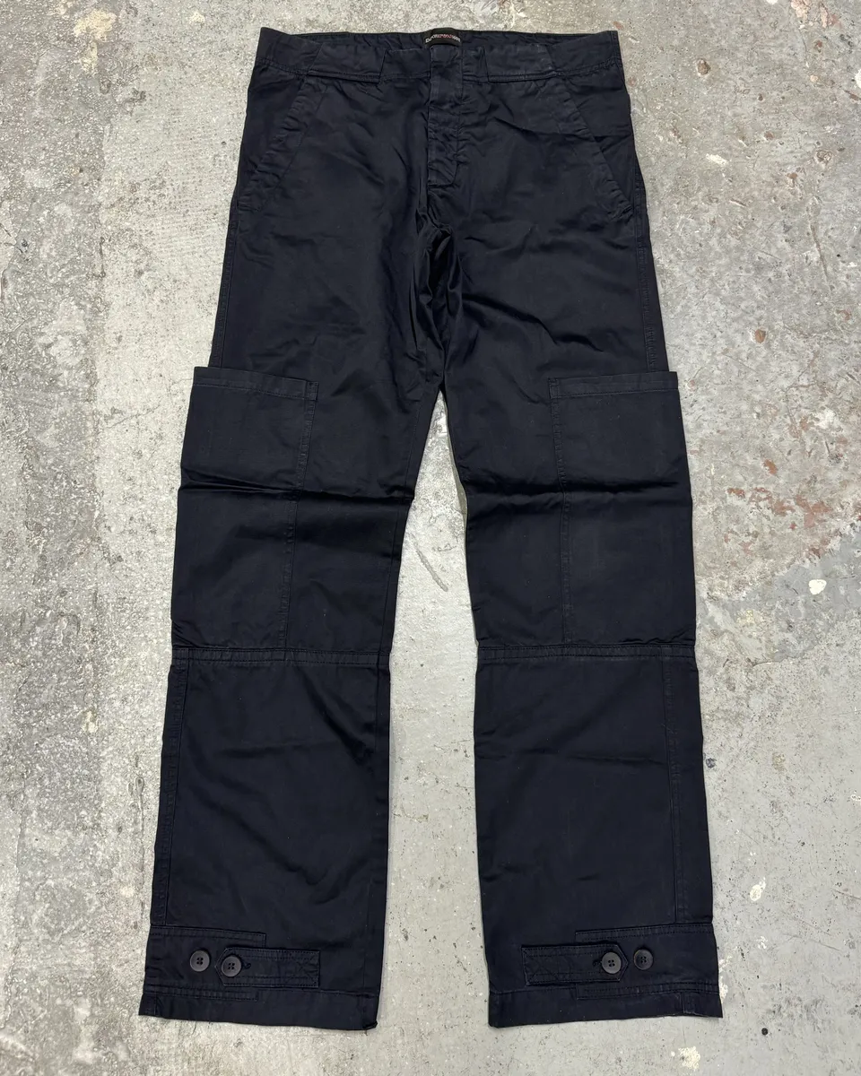 Emporio Armani Navy Cargo Tactical Utility Pants