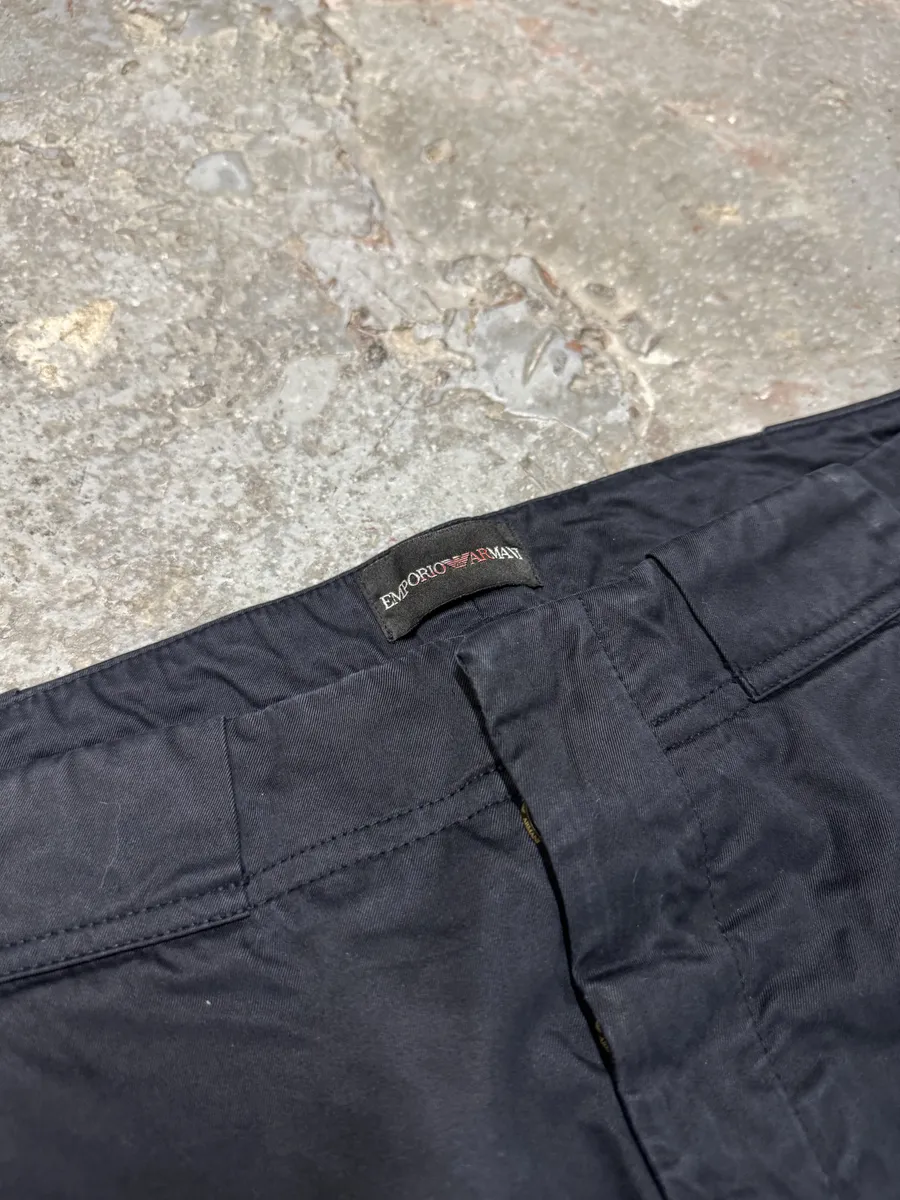 Emporio Armani Navy Cargo Tactical Utility Pants - Image 6